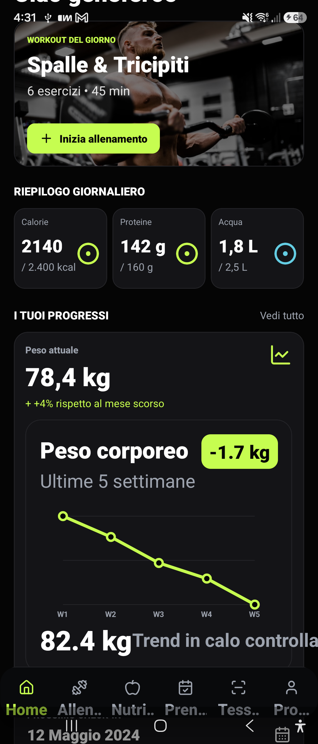 Dashboard cliente