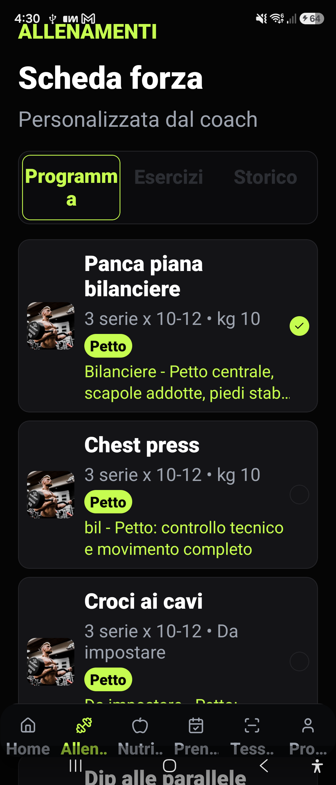 Schermata app 4